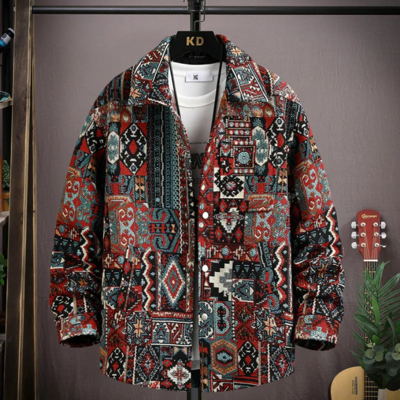 Men's Jacket Jacquard Casual Versatile Coat