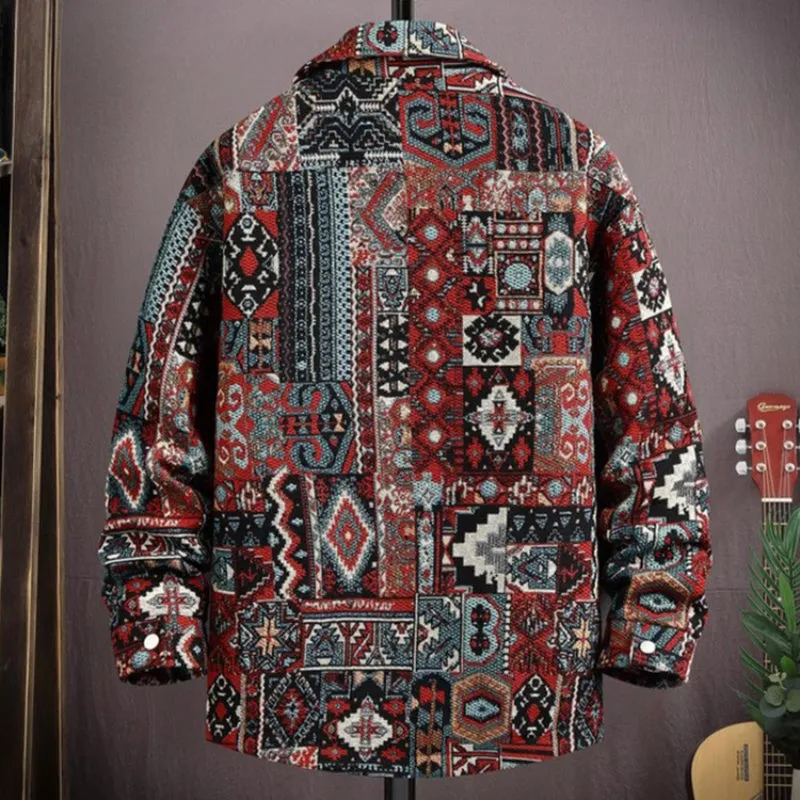 Men's Jacket Jacquard Casual Versatile Coat