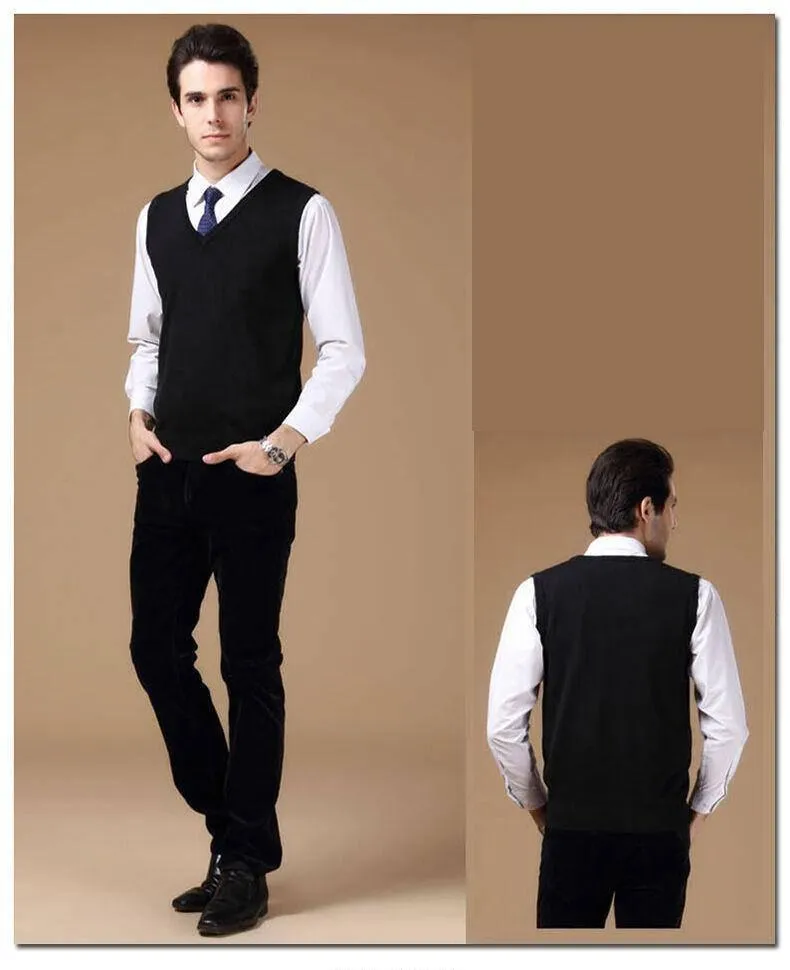 Men's Wool Business Vest