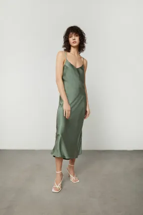 MIDI SLIP DRESS