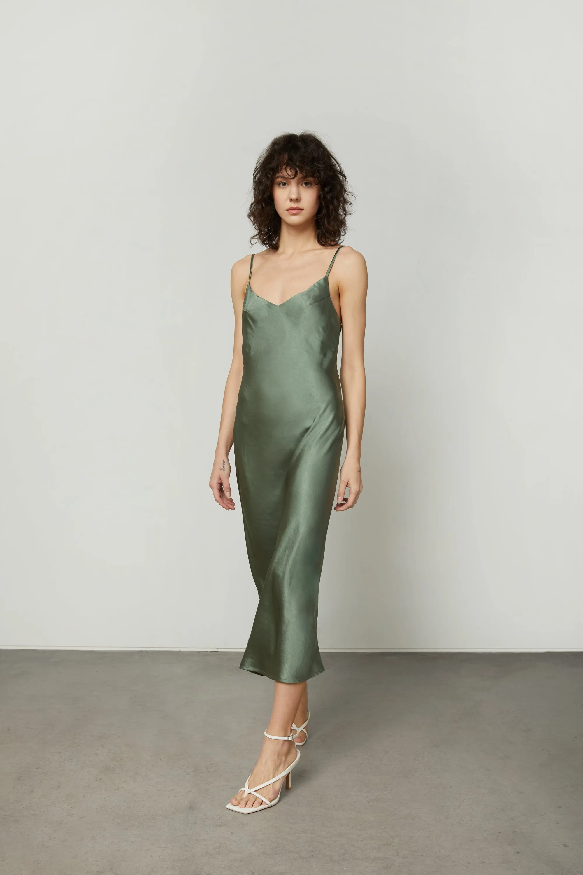 MIDI SLIP DRESS