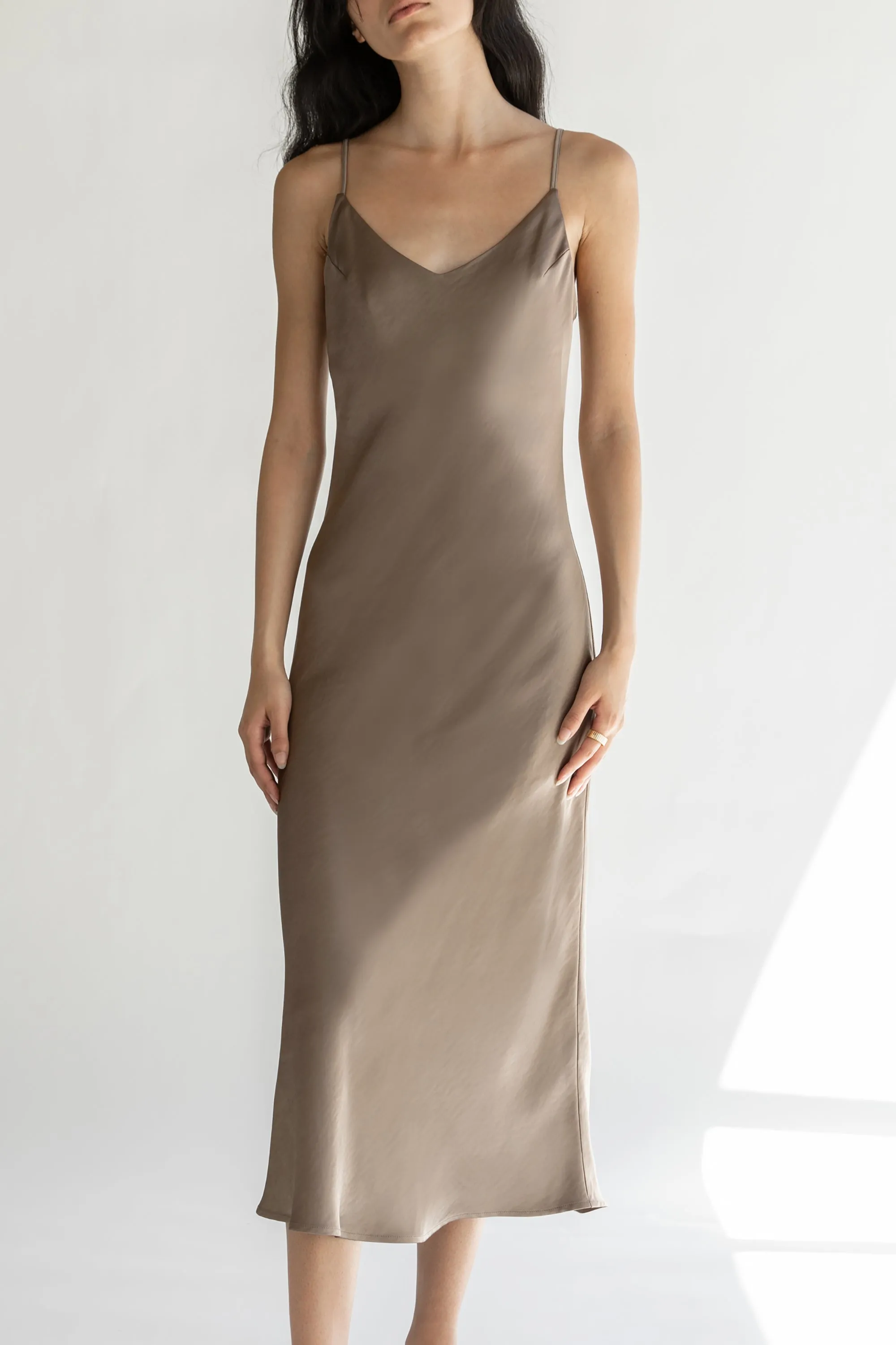 MIDI SLIP DRESS