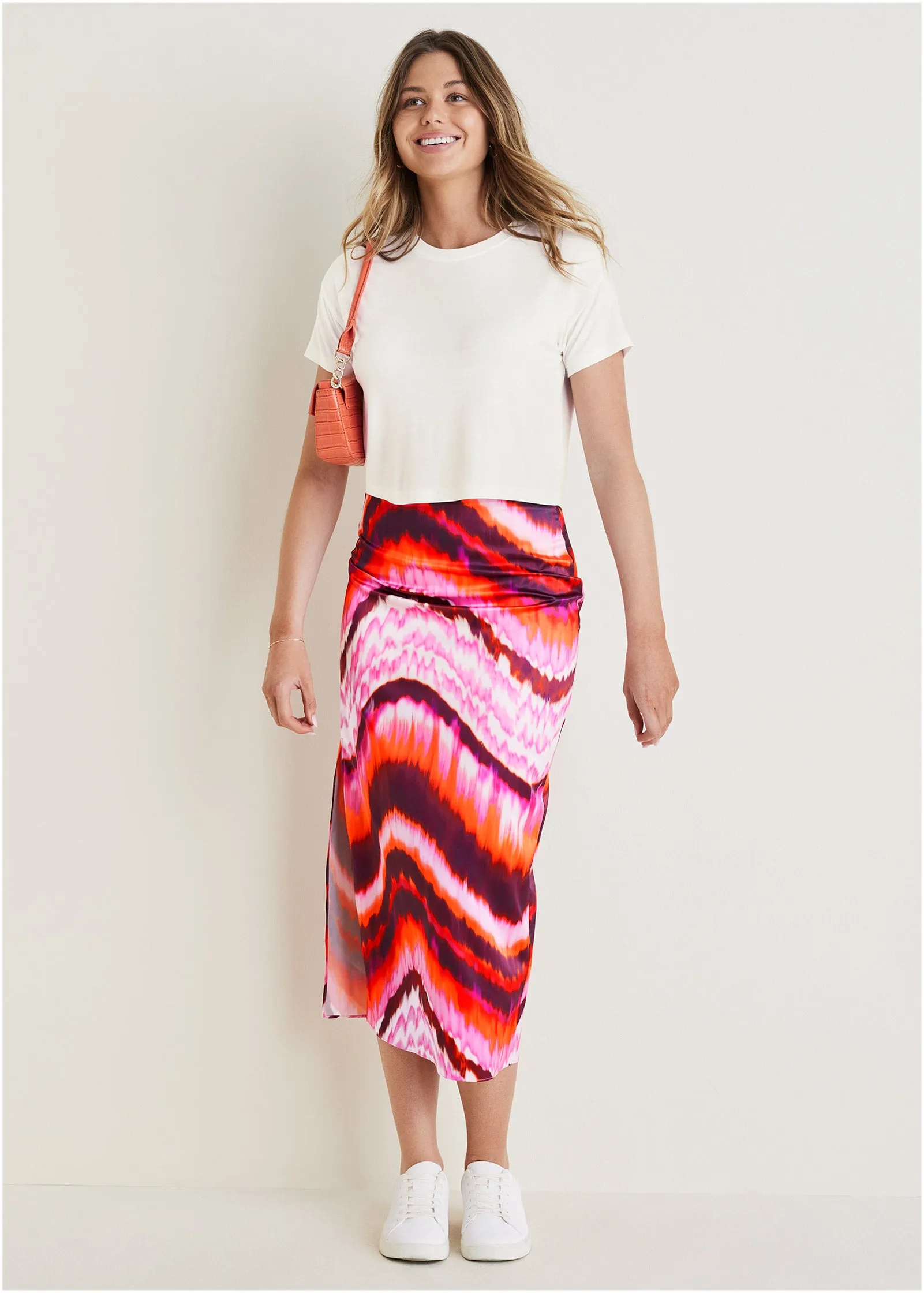 Midi Slip Skirt - Desert Agate