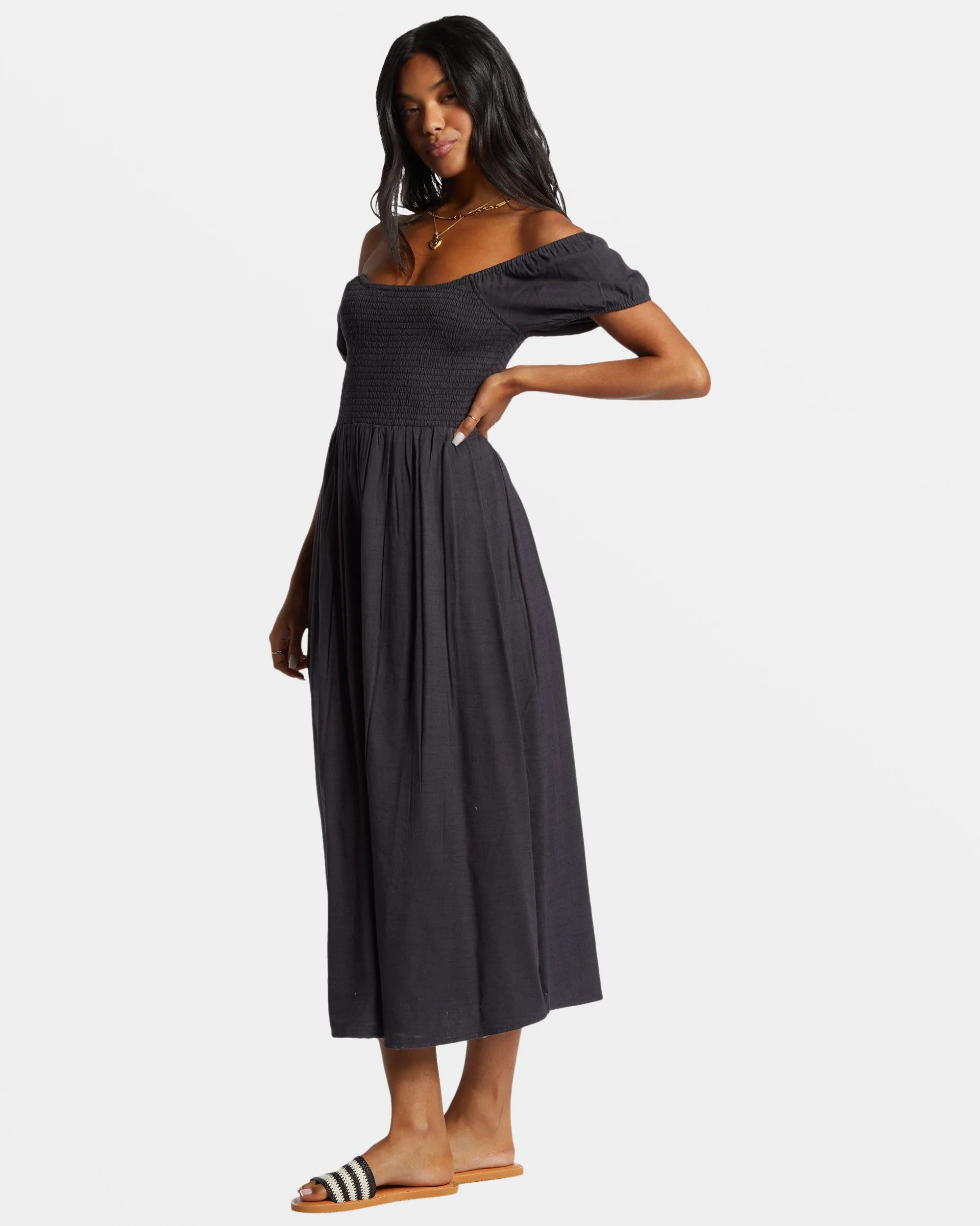 Midnight Sky Midi Dress - Black Sands