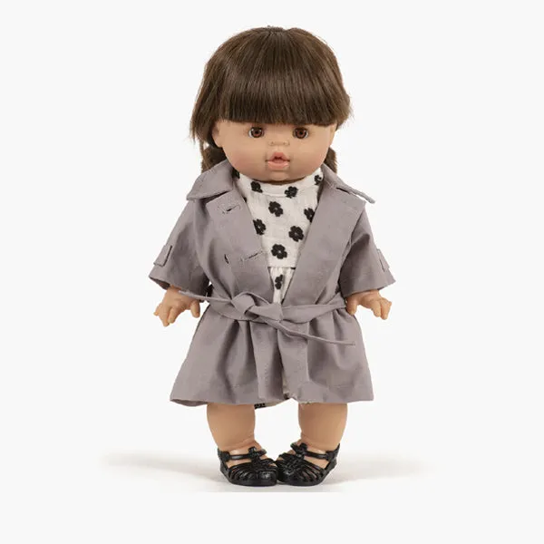 Minikane Paola Reina Baby Doll Trench Coat Tara - Gris