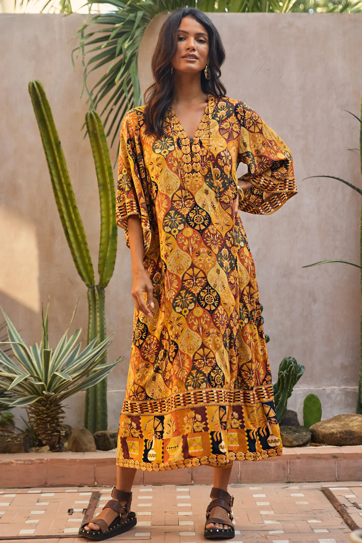 Montana Midi Dress - Desert Night