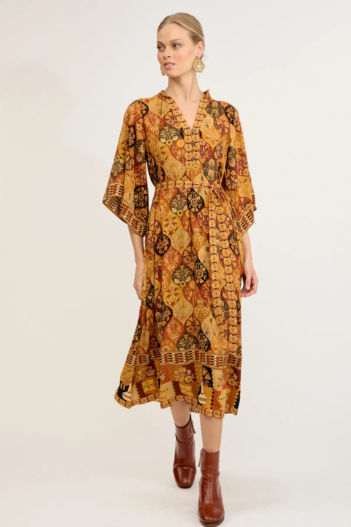 Montana Midi Dress - Desert Night