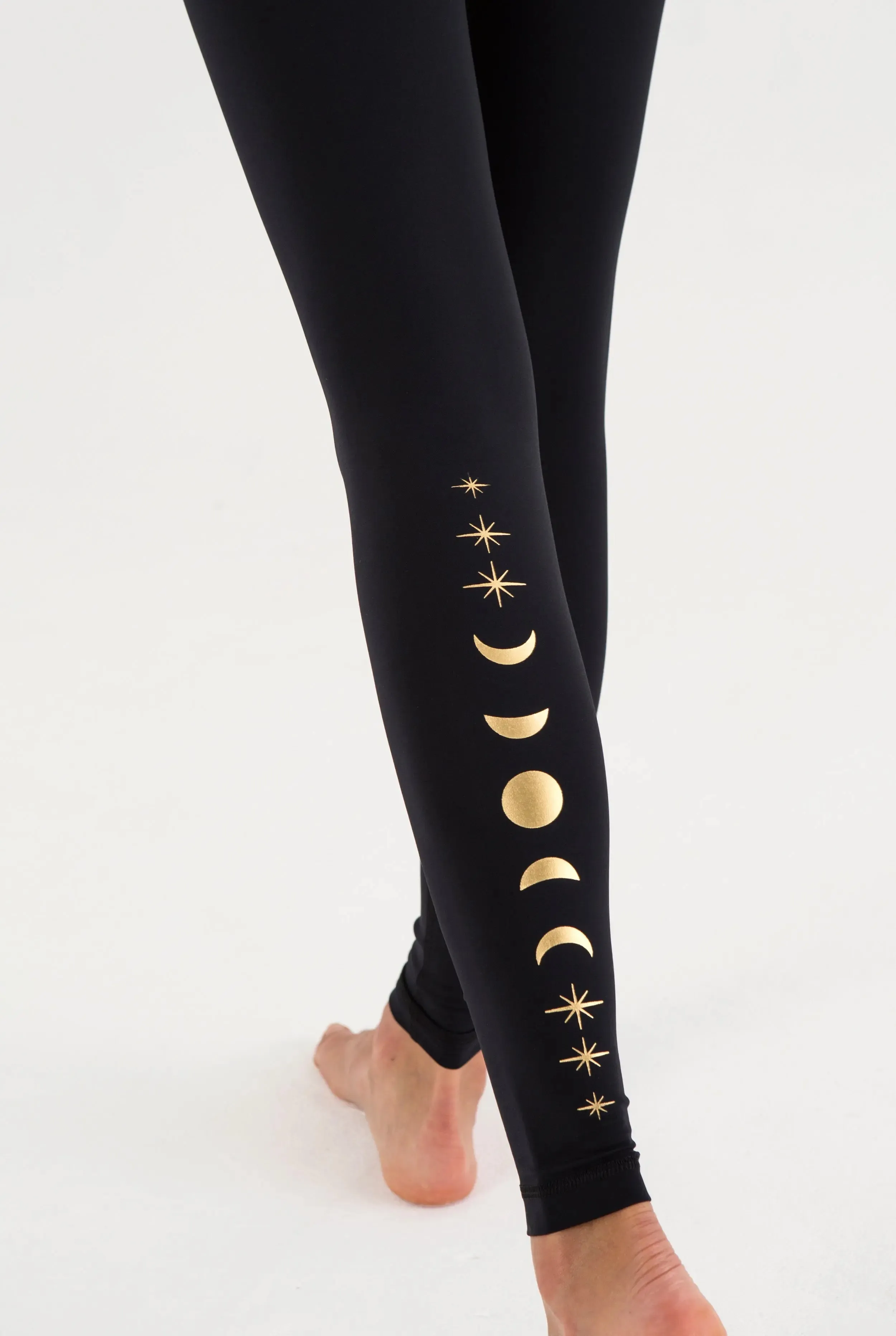 Moon & Stars Black Leggings