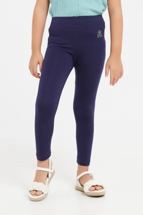 Navy Basic Legging