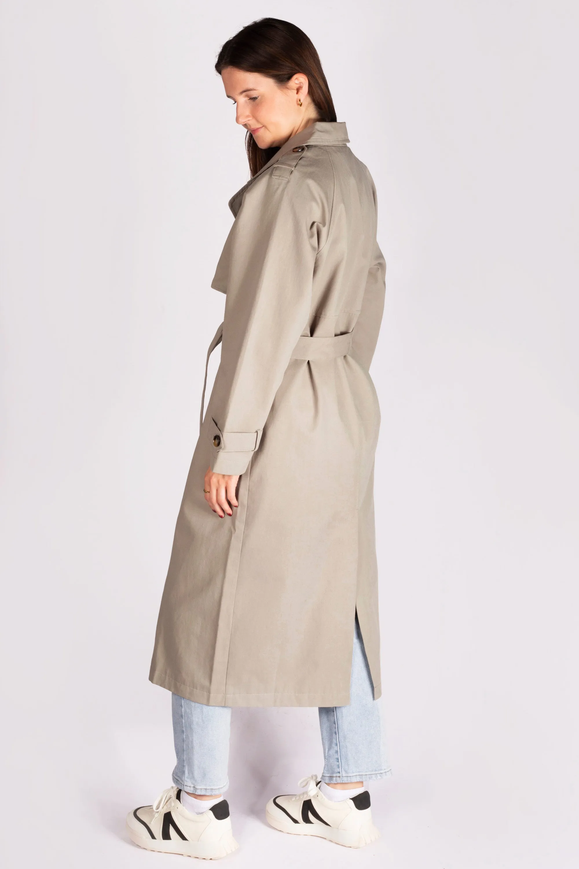 Olive Full Length Trench Coat - FINAL SALE