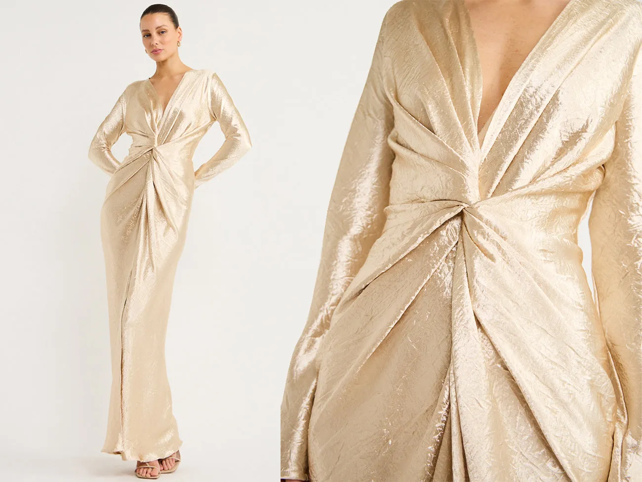 One Fell Swoop Gaea Gown in Buttermilk Gold