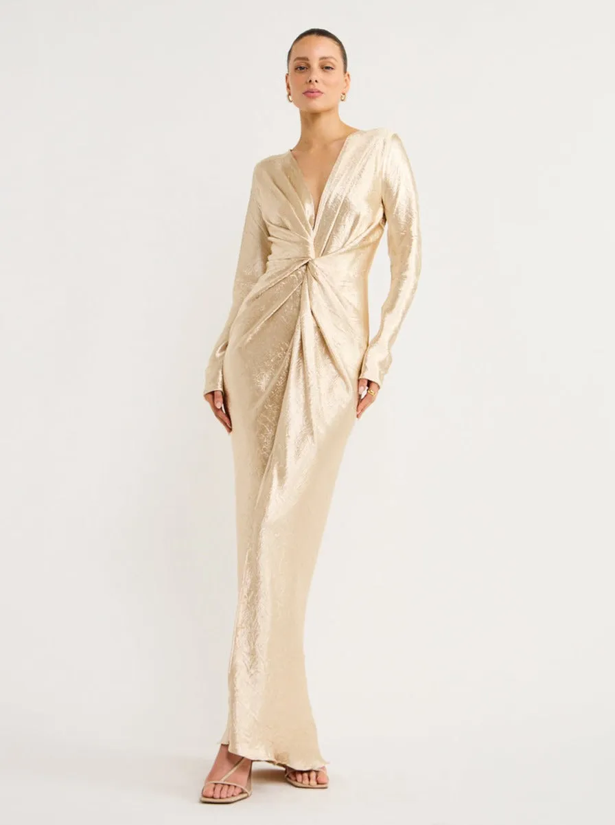 One Fell Swoop Gaea Gown in Buttermilk Gold