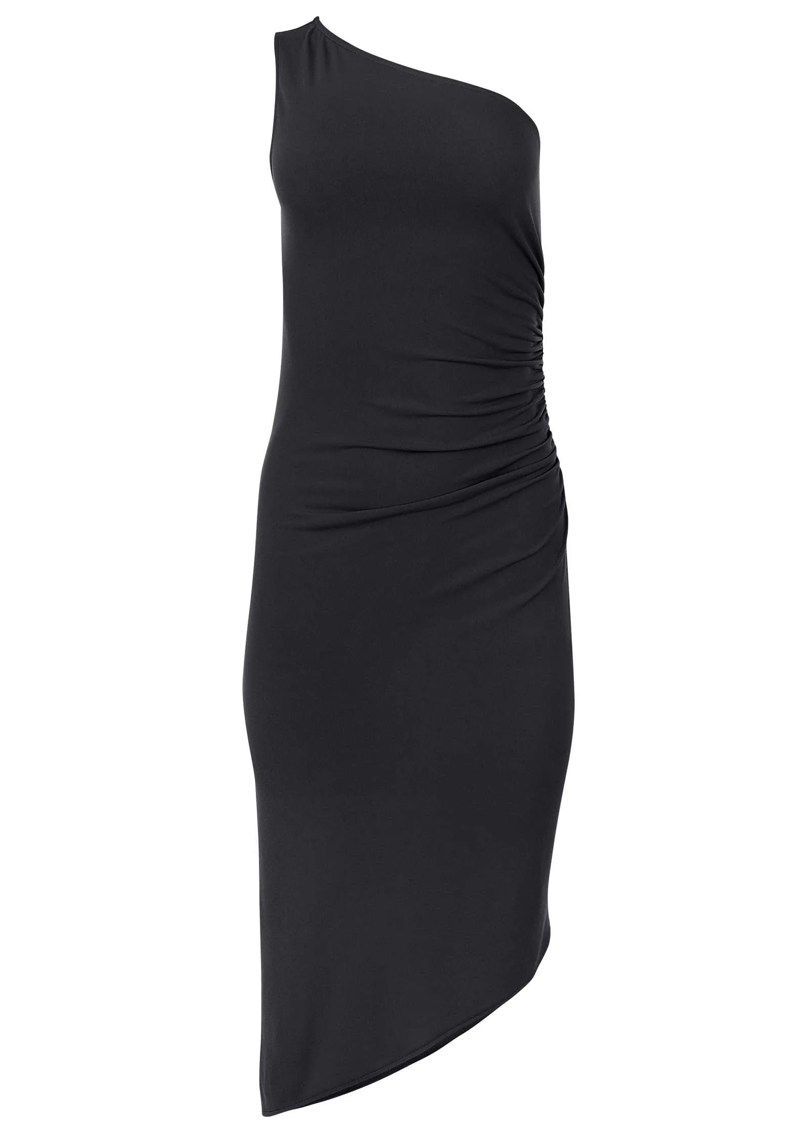 One Shoulder Dress - Black