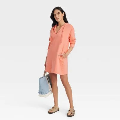 Open Box - Women's Long Sleeve ini Fleece Tunic Dress - Universal Thread