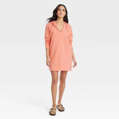 Open Box - Women's Long Sleeve ini Fleece Tunic Dress - Universal Thread