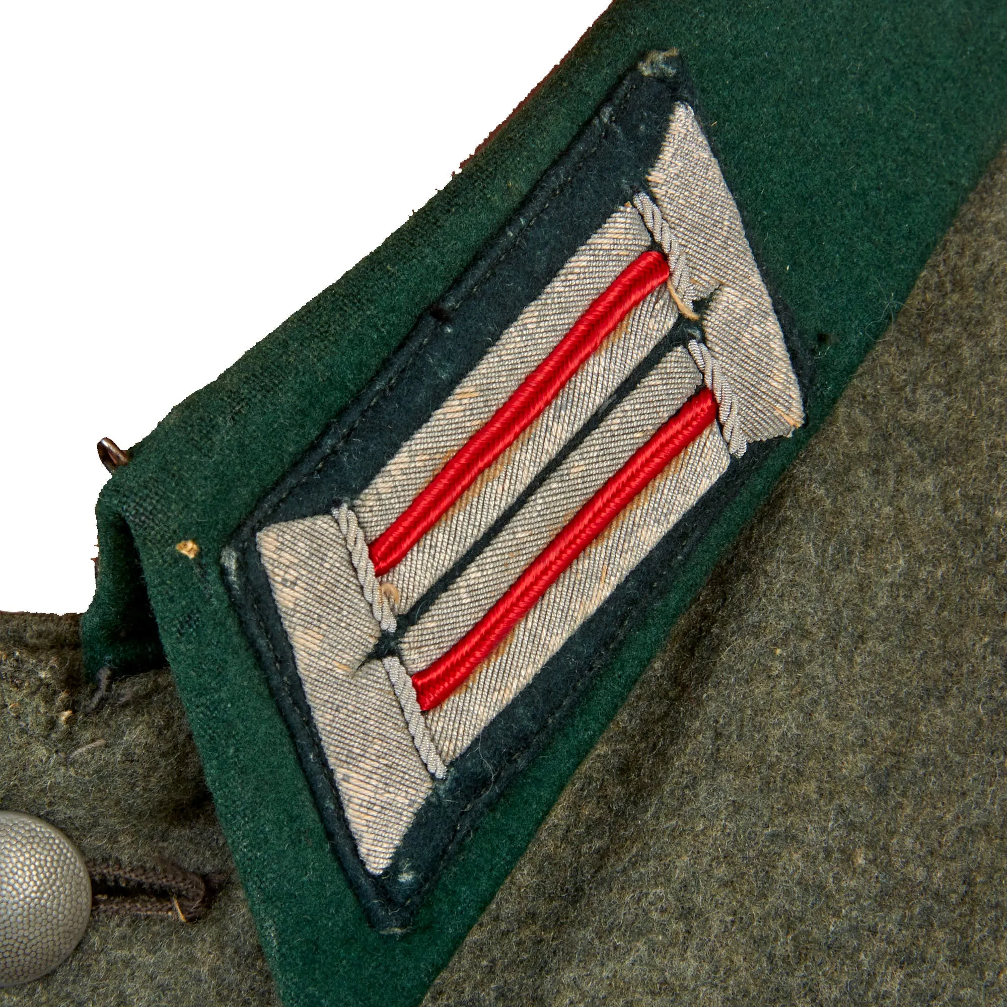 Original German WWII Heer Artillery Leutnant Officer's M36 Field Tunic with USGI Bring Back Documentation