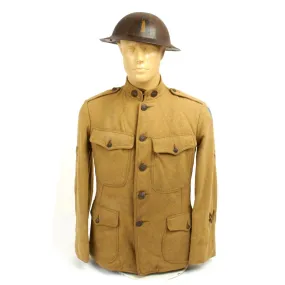 Original U.S. WWI Lost Battalion 77th Liberty Division Collection - Tunic and Helmet