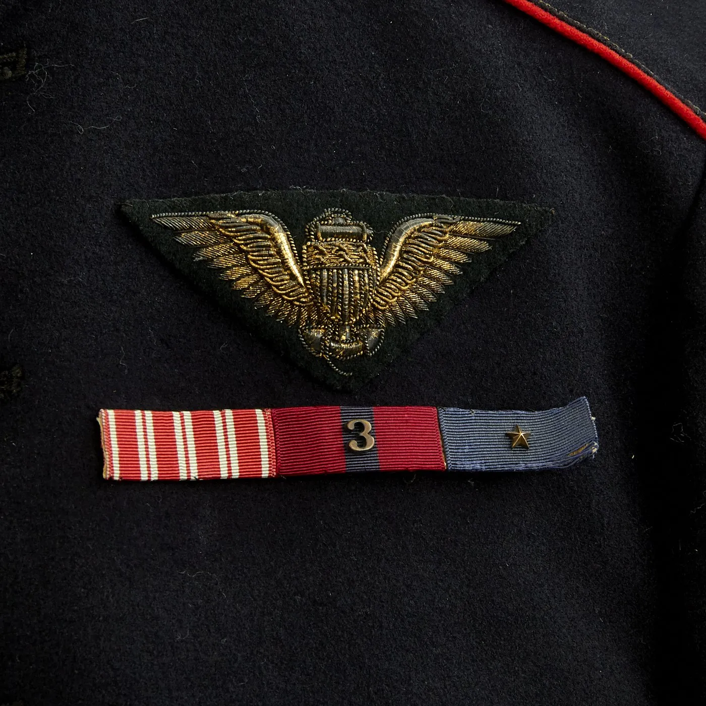 Original U.S. WWII USMC Marine Enlisted Pilot Named Blue Dress Uniform - Dated 1935