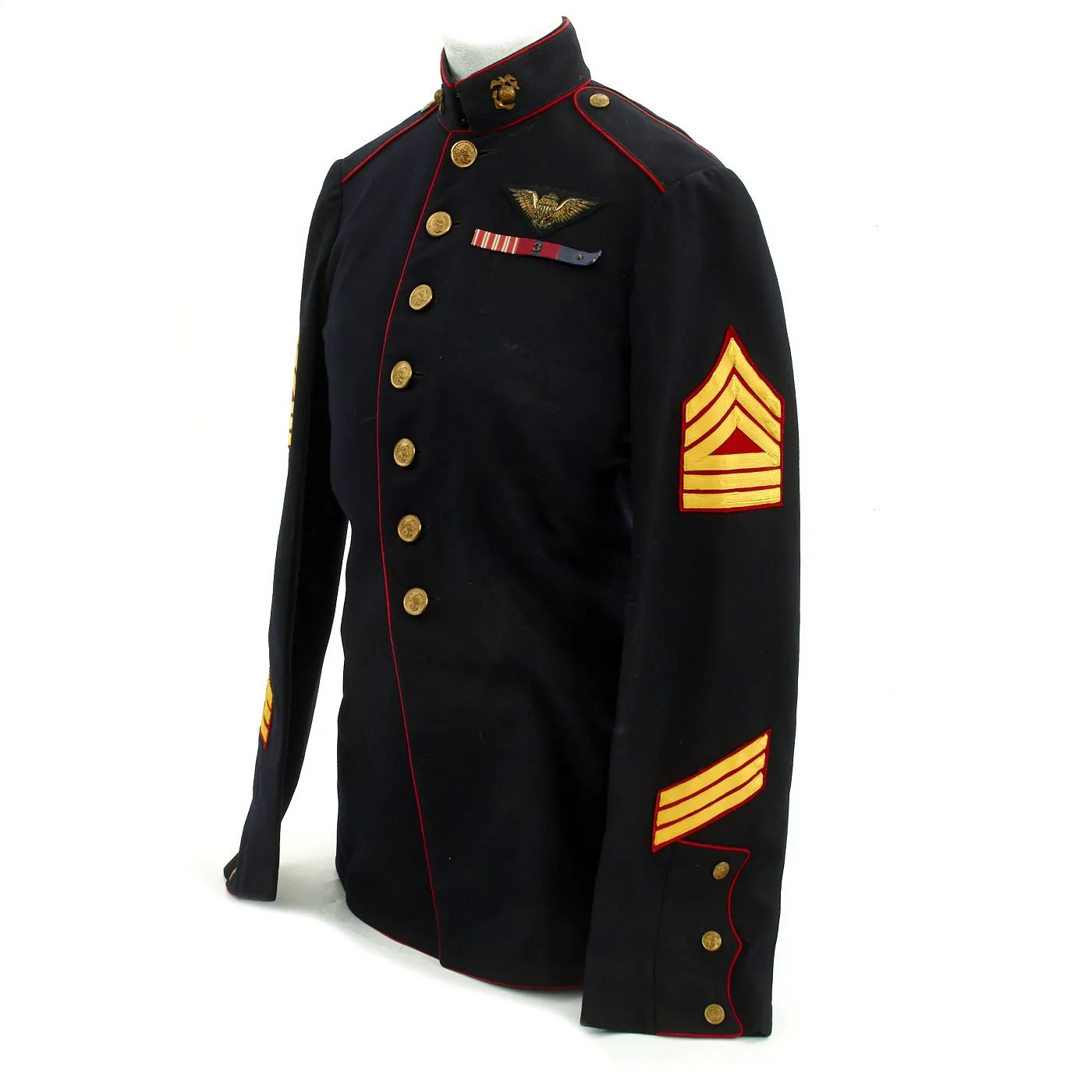 Original U.S. WWII USMC Marine Enlisted Pilot Named Blue Dress Uniform - Dated 1935