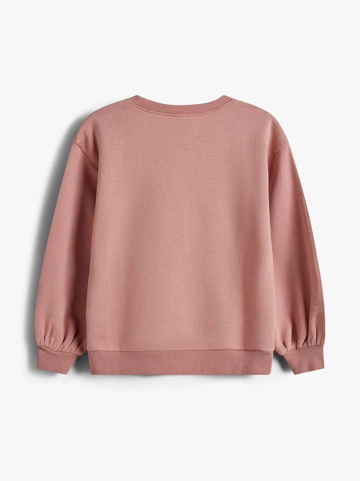 Oversized Sweatshirt w. Embroidery - Tween - Dusty Rose