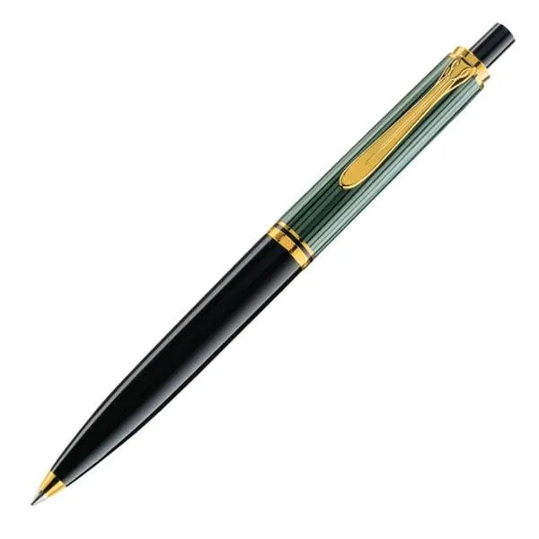 Pelikan Souveran K400 Ball Pen - Green with Gold Trim