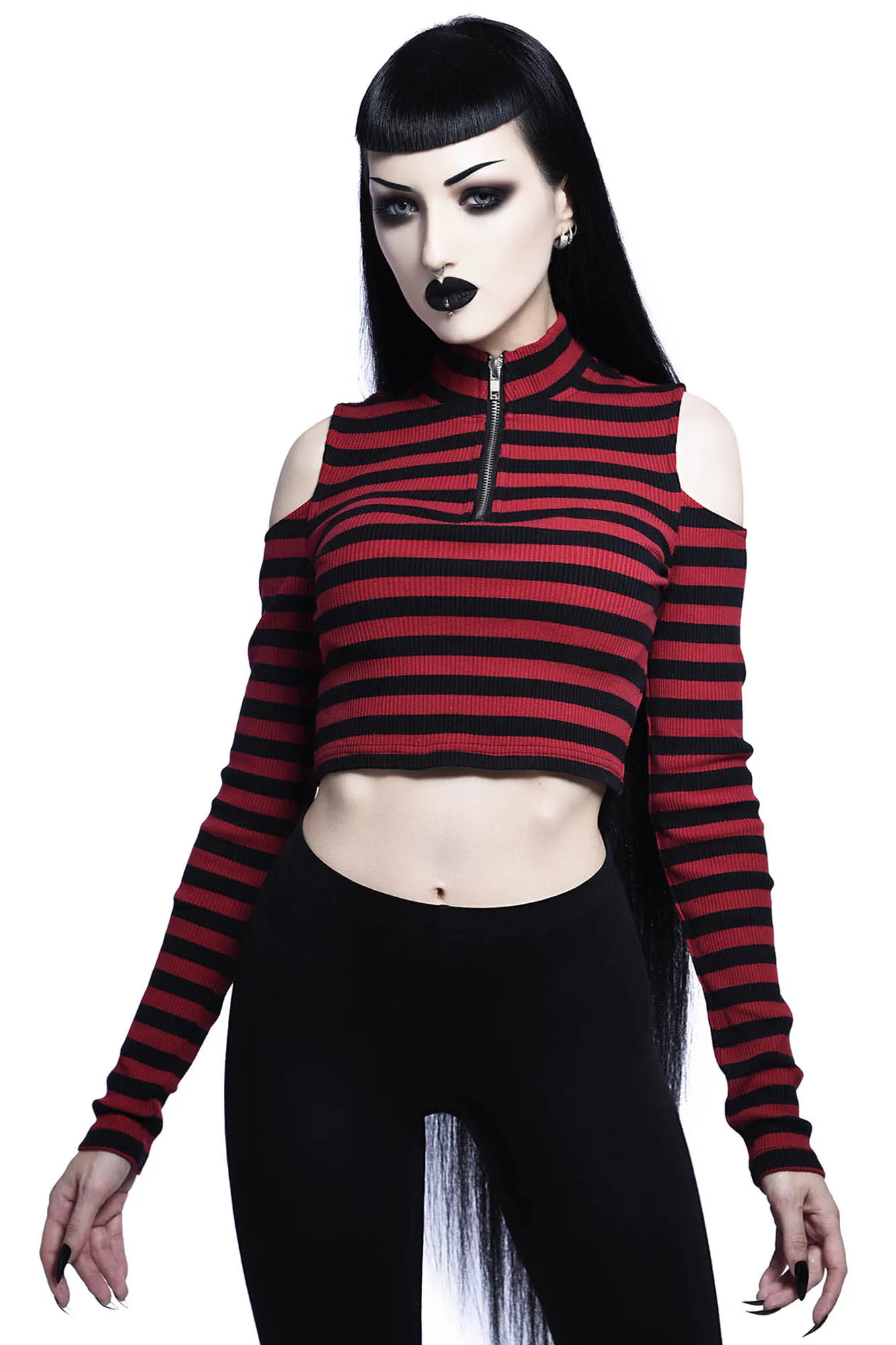 Phoebe Ribbed Top [BLOOD]