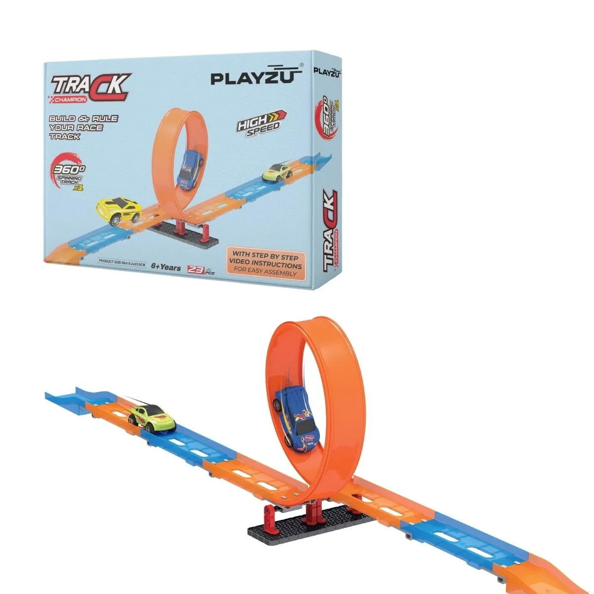 Playzu Pull Back Track Set-1A