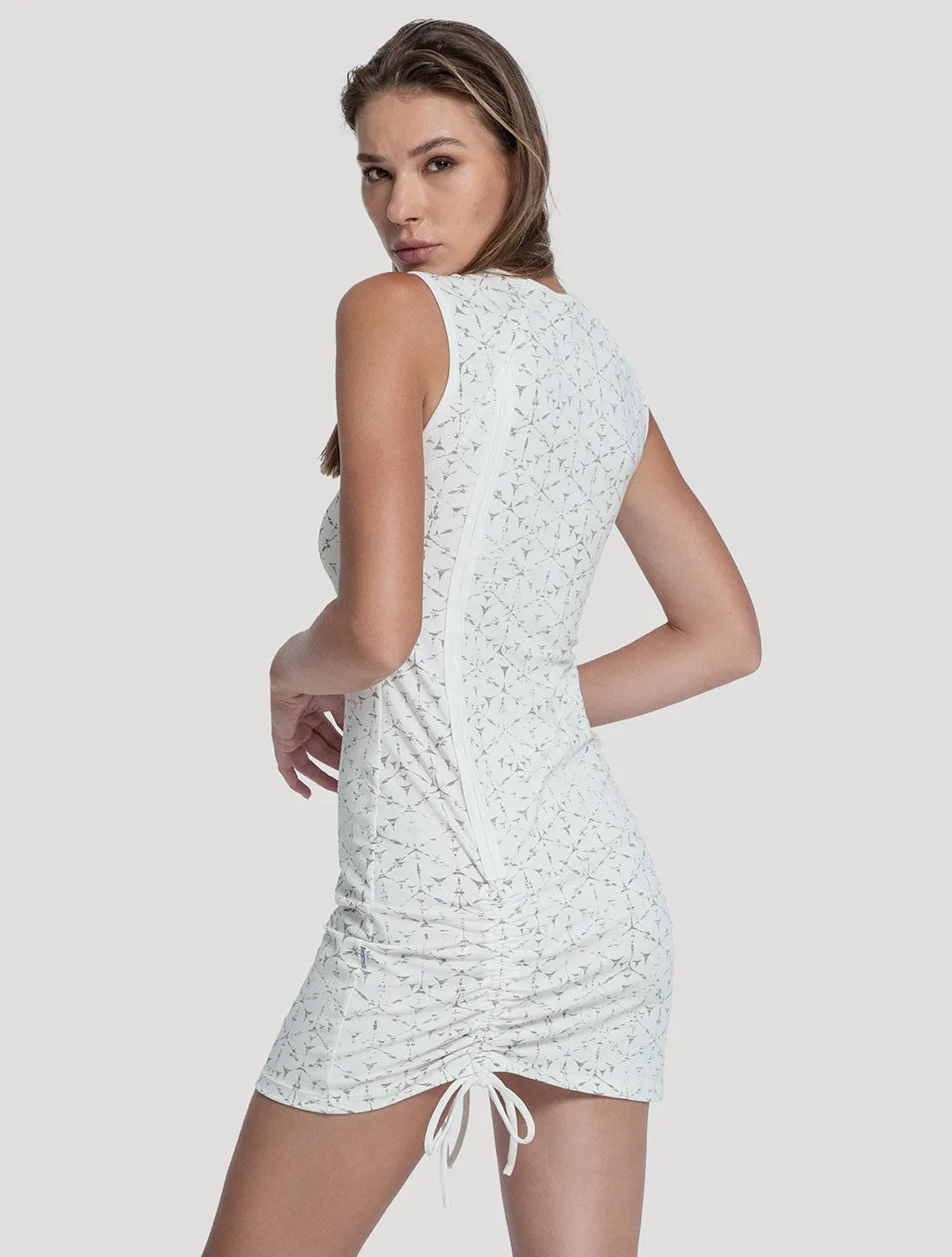 Polygon Sleeveless Mini Dress