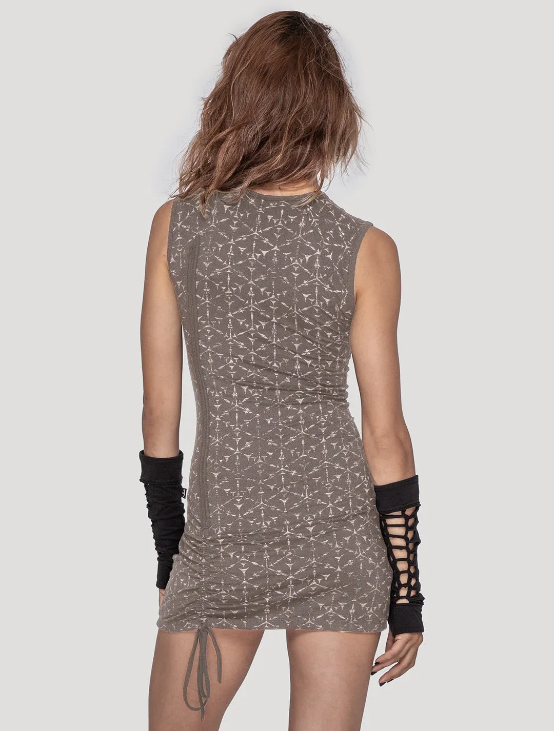 Polygon Sleeveless Mini Dress