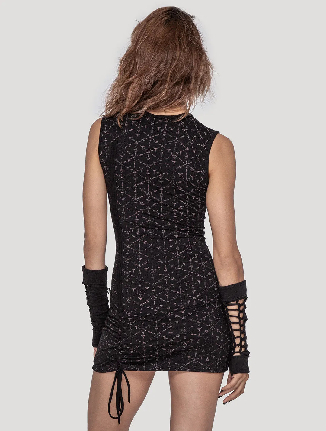 Polygon Sleeveless Mini Dress