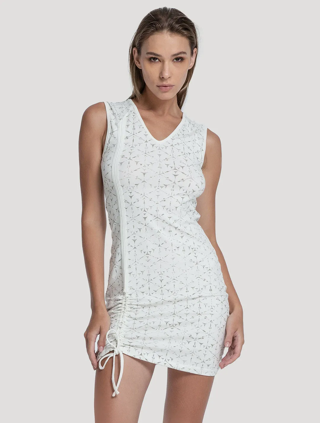 Polygon Sleeveless Mini Dress