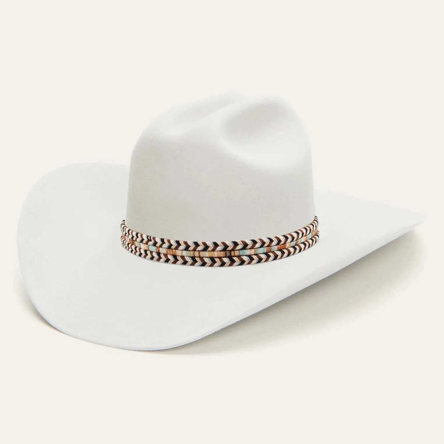 Premium Fur Felt Cowboy Hat with Braided Hatband