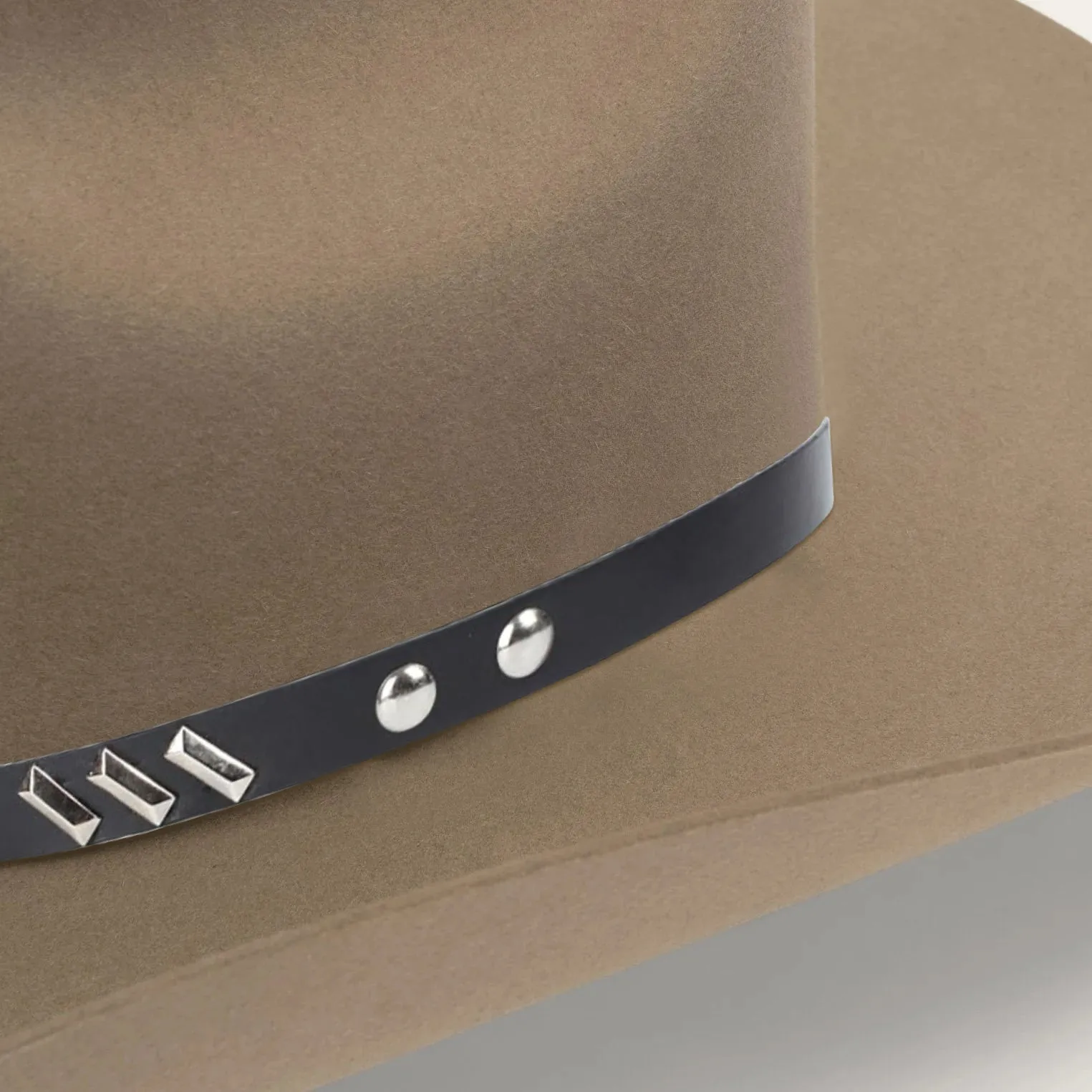 Premium Fur Felt Cowboy Hat with Leather Hatband