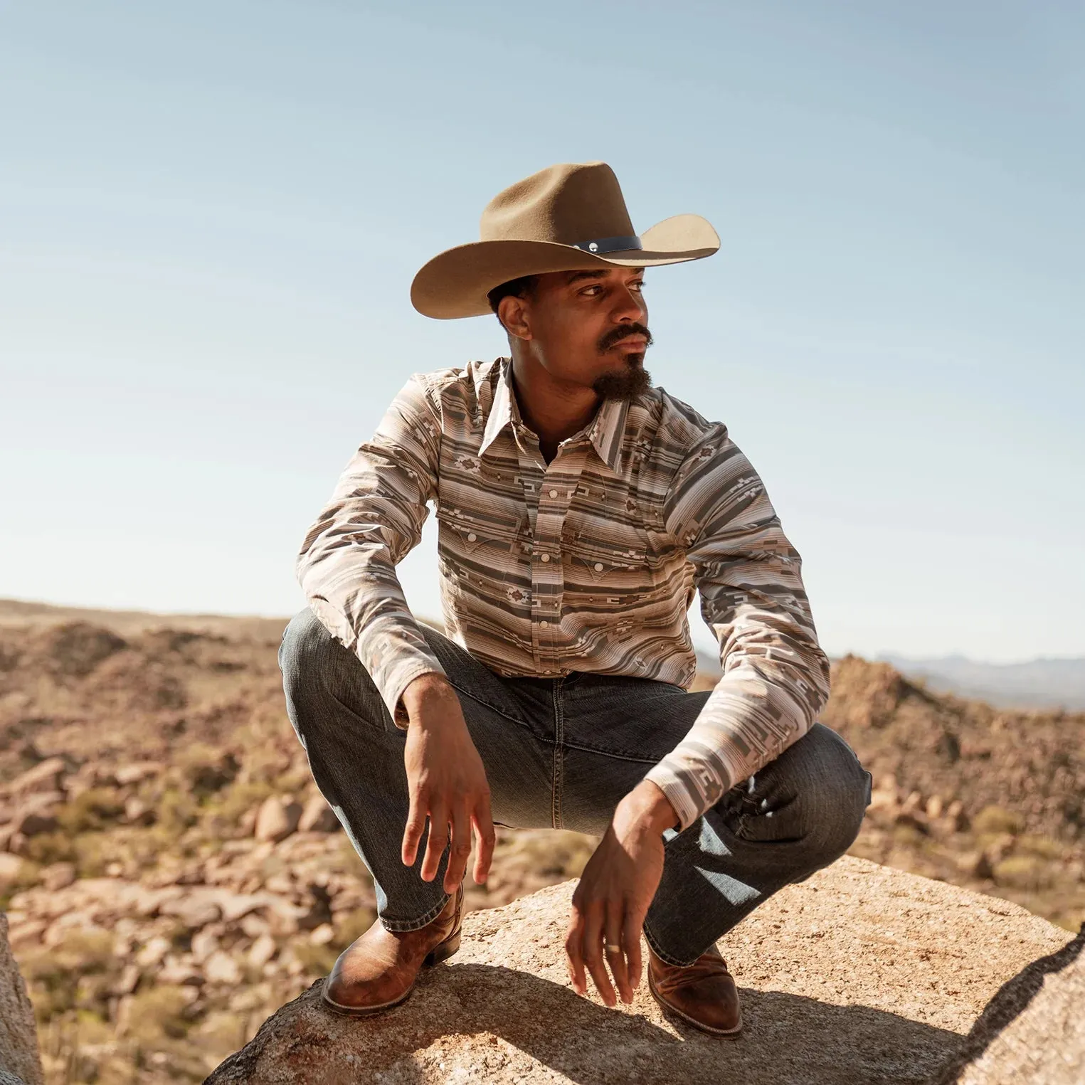 Premium Fur Felt Cowboy Hat with Leather Hatband