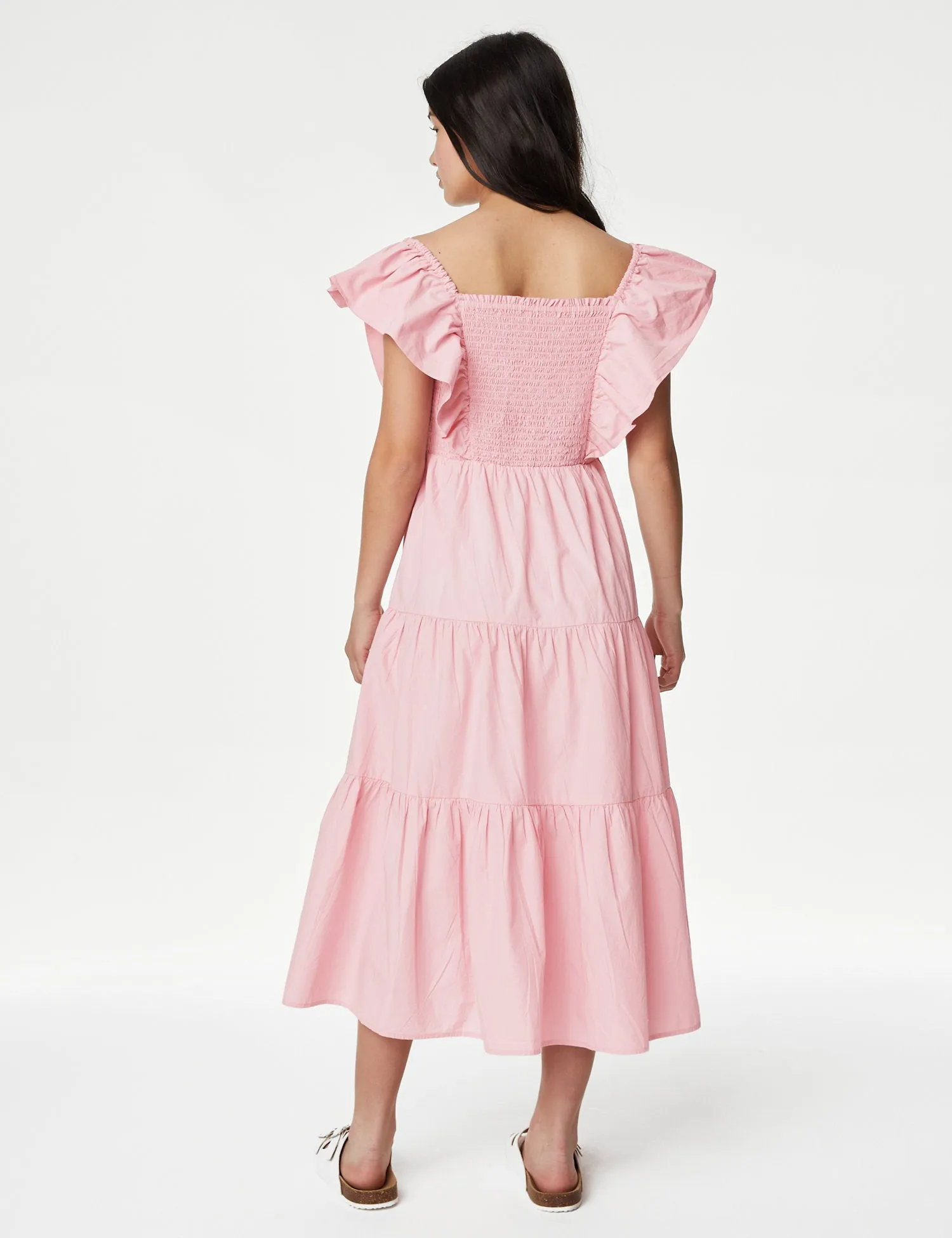 Pure Cotton Tiered Dress