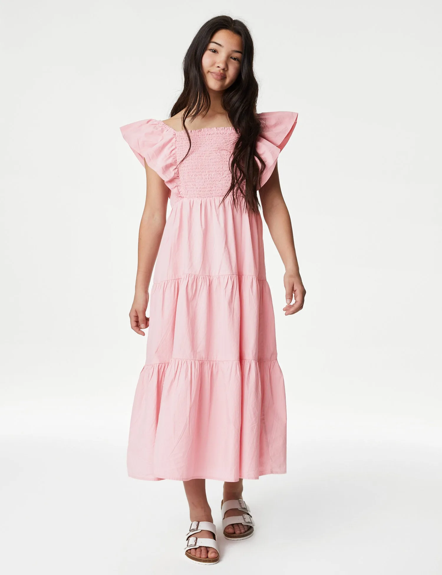 Pure Cotton Tiered Dress