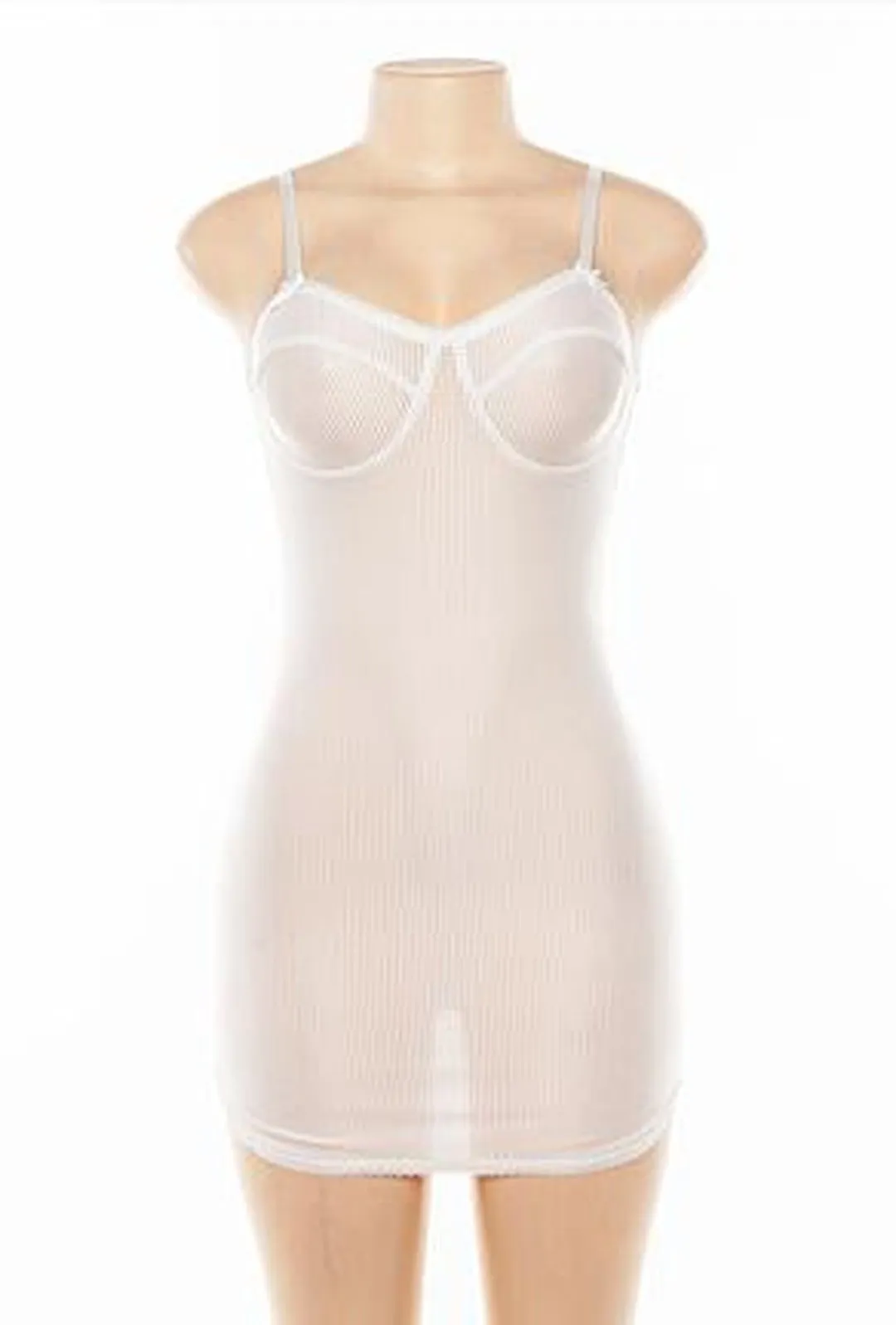 RAE - RIB MESH LINGERIE DRESS