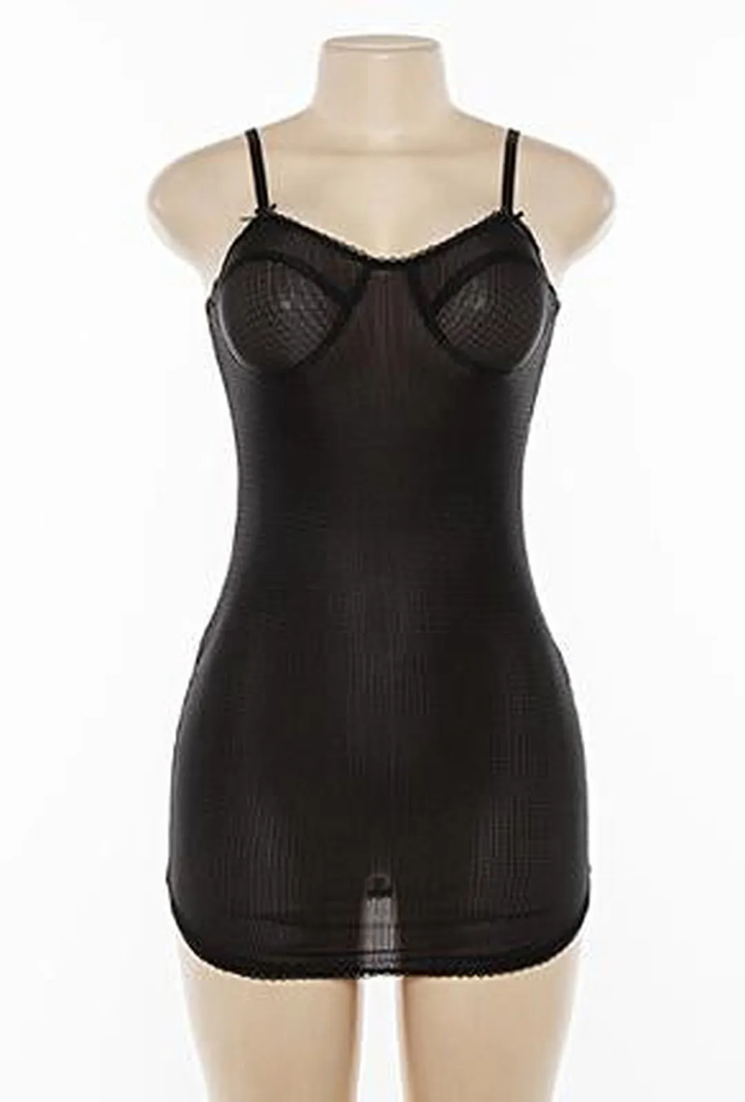 RAE - RIB MESH LINGERIE DRESS