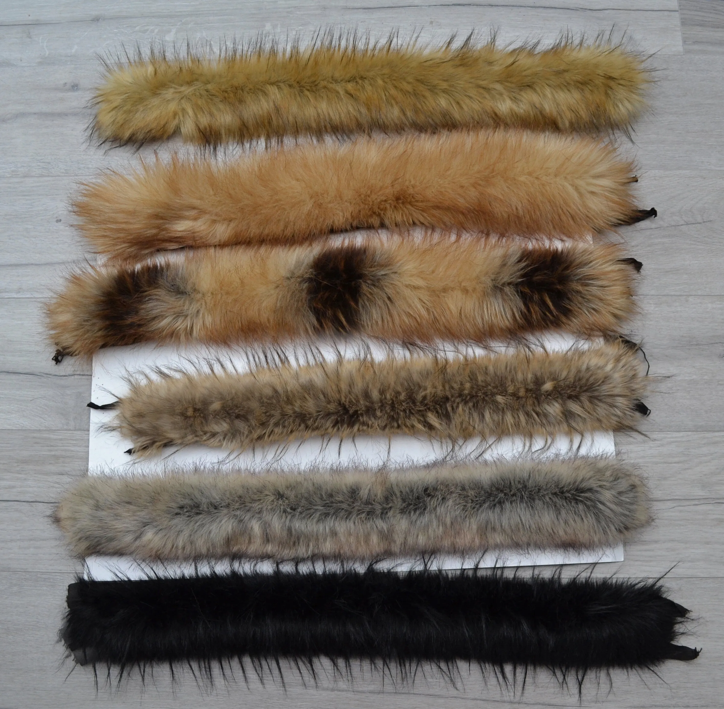 READY to SHIP Faux Fur Vegan Trim Hood 65-70 cm, Faux Fur Collar Trim, Fur Fabric, Fur Ruff, Faux Fur Hood, Hood Fur Jacket, Fur stripe Trim