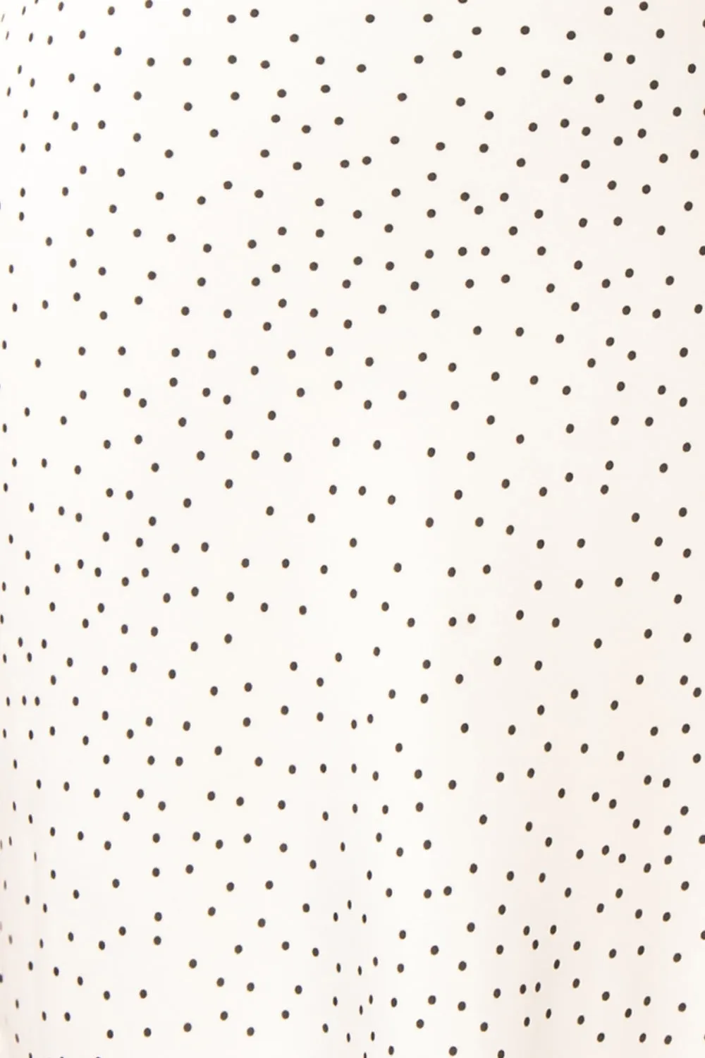 Rebby Polka Dot White | Silky Fitted Midi Dress