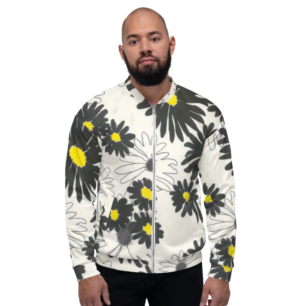 Recycled Unisex Bomber Jacket - Daisy - Men