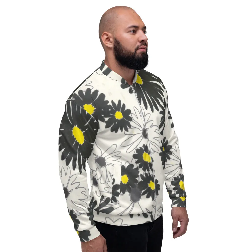 Recycled Unisex Bomber Jacket - Daisy - Men