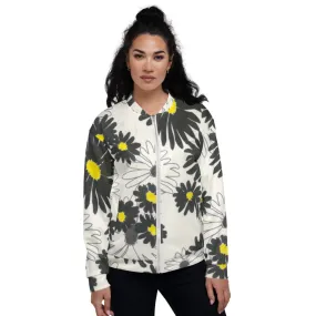 Recycled Unisex Bomber Jacket - Daisy - Women