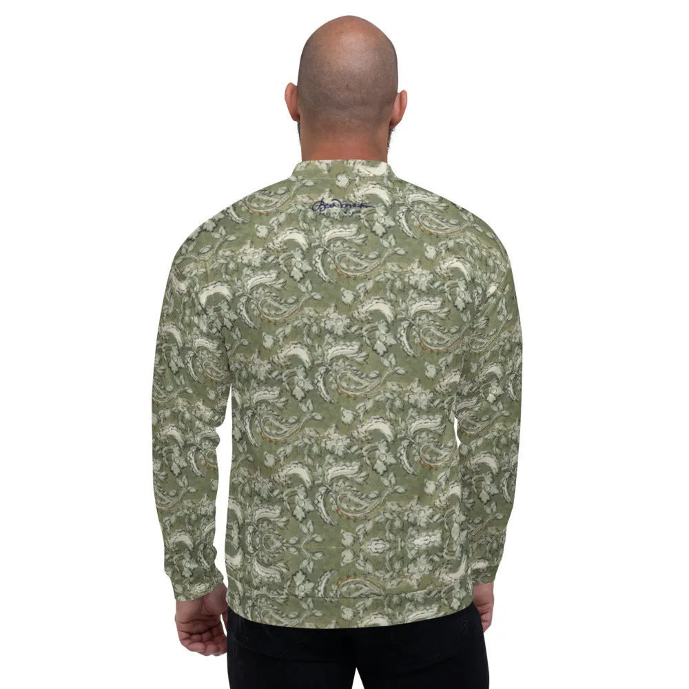 Recycled Unisex Bomber Jacket - Floral Paisley - Men