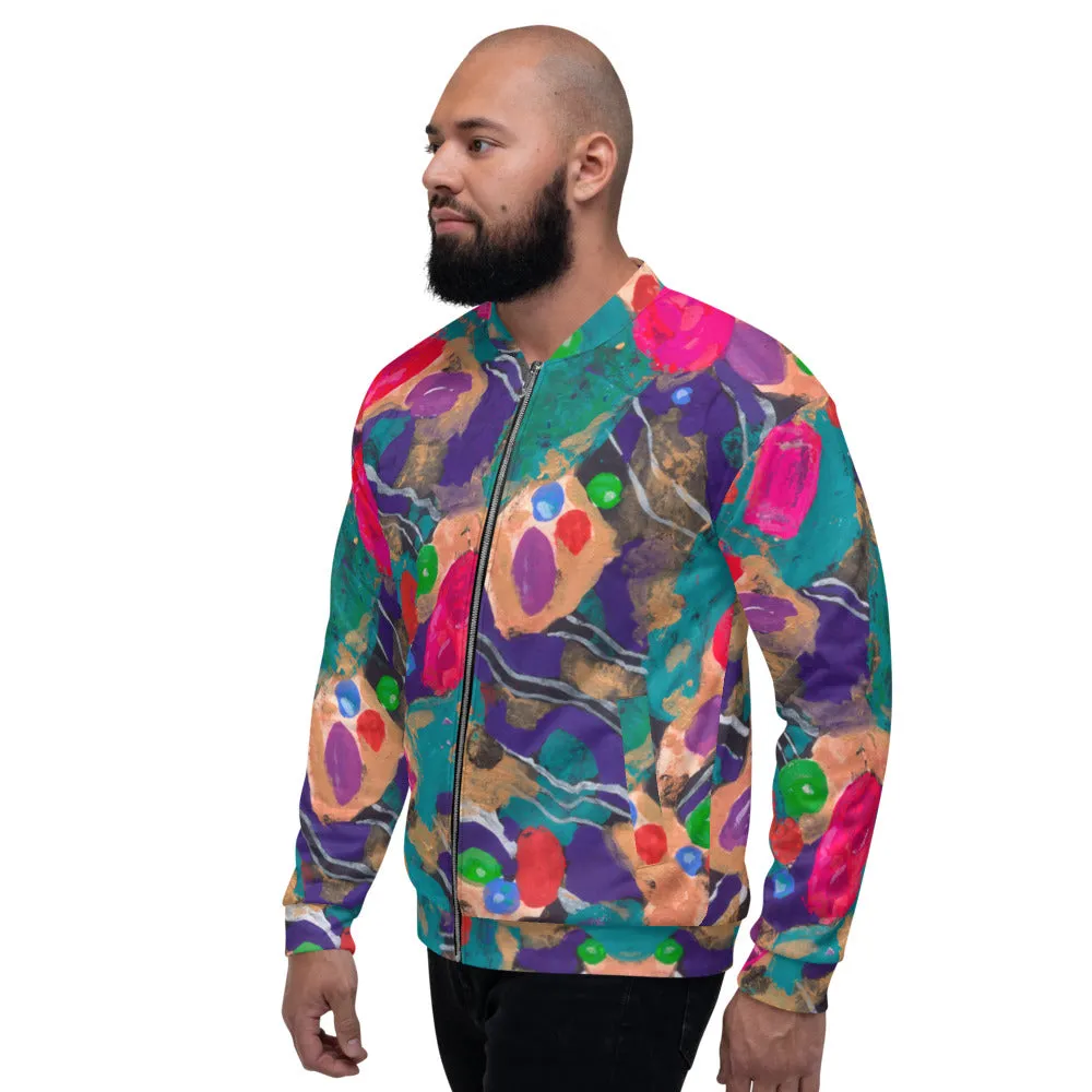 Recycled Unisex Bomber Jacket - Jelly Bean - Men