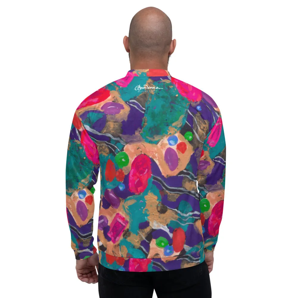 Recycled Unisex Bomber Jacket - Jelly Bean - Men