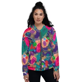 Recycled Unisex Bomber Jacket - Jelly Bean - Women