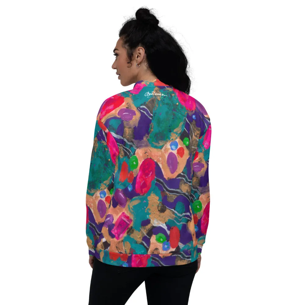 Recycled Unisex Bomber Jacket - Jelly Bean - Women