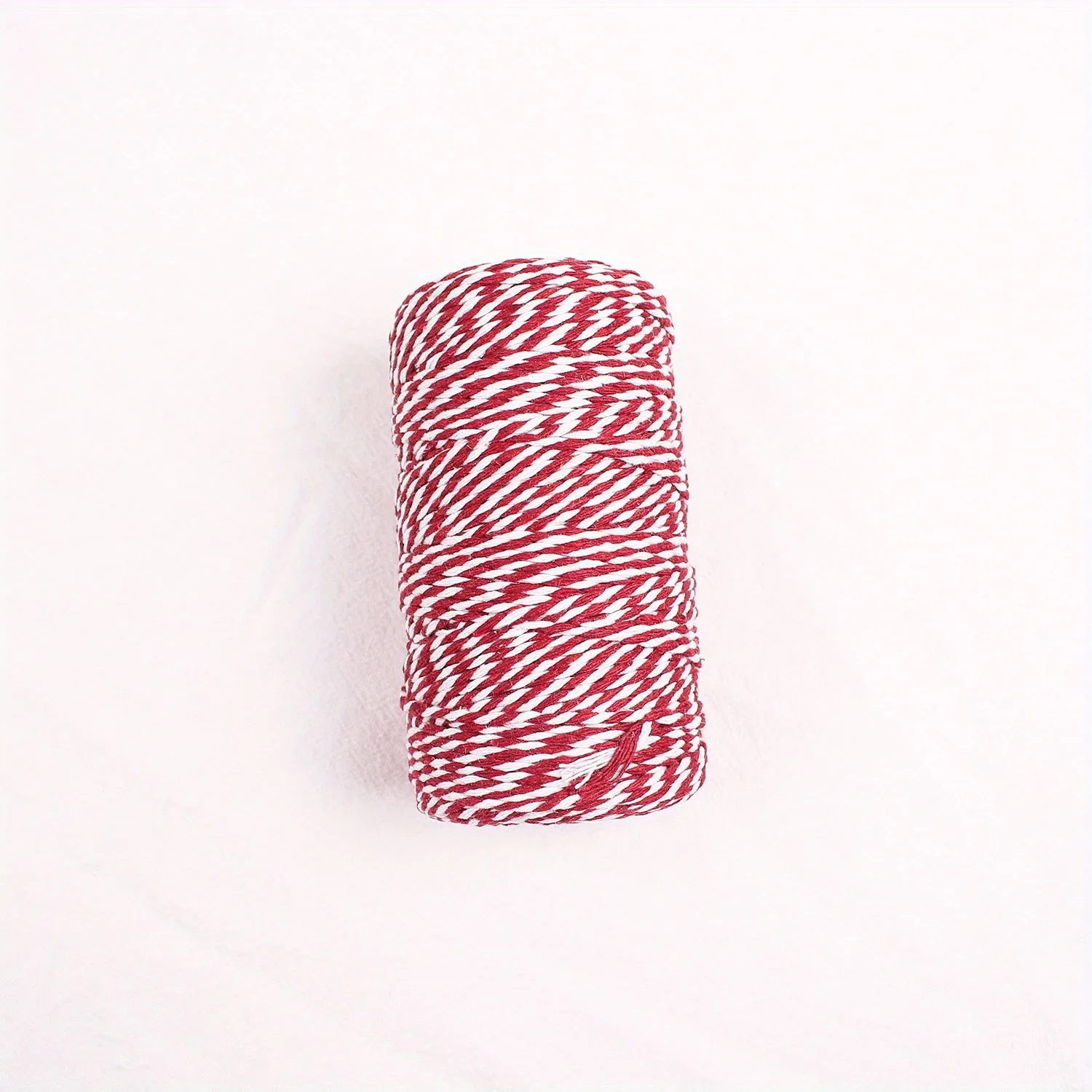 Red  white cotton rope for festive DIY projects  gifts