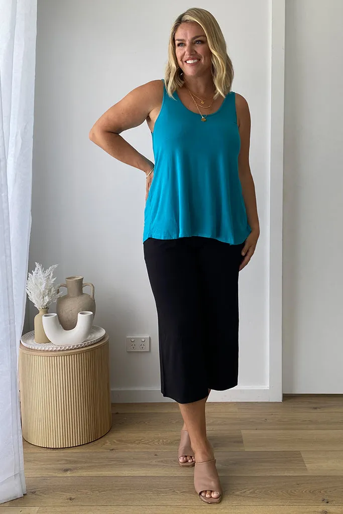 Relaxed Bamboo Singlet - Teal